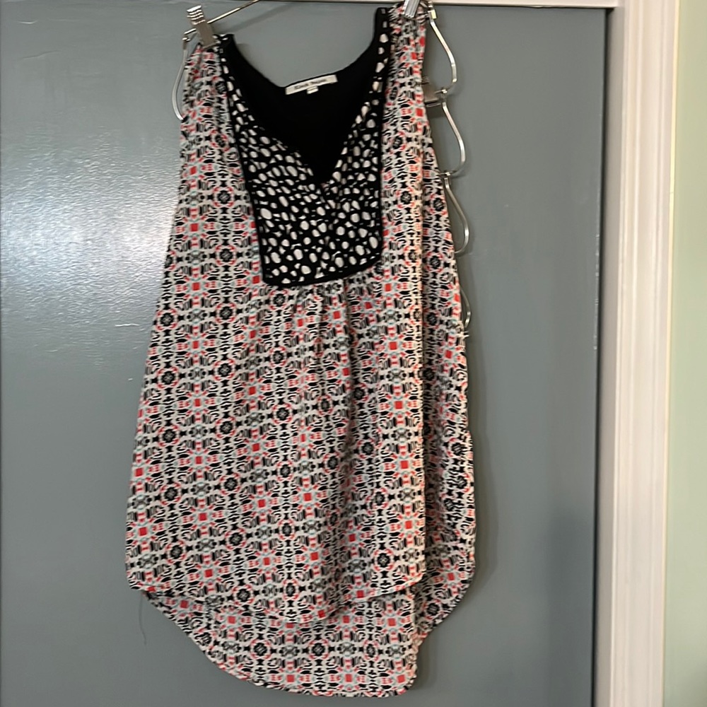 Printed tunic blouse